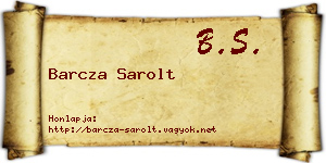 Barcza Sarolt névjegykártya